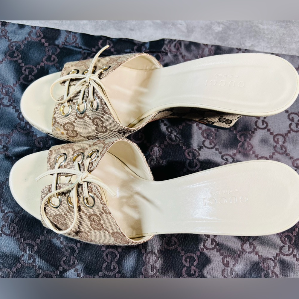 Gucci Wedge Sandals - Picture 3 of 8